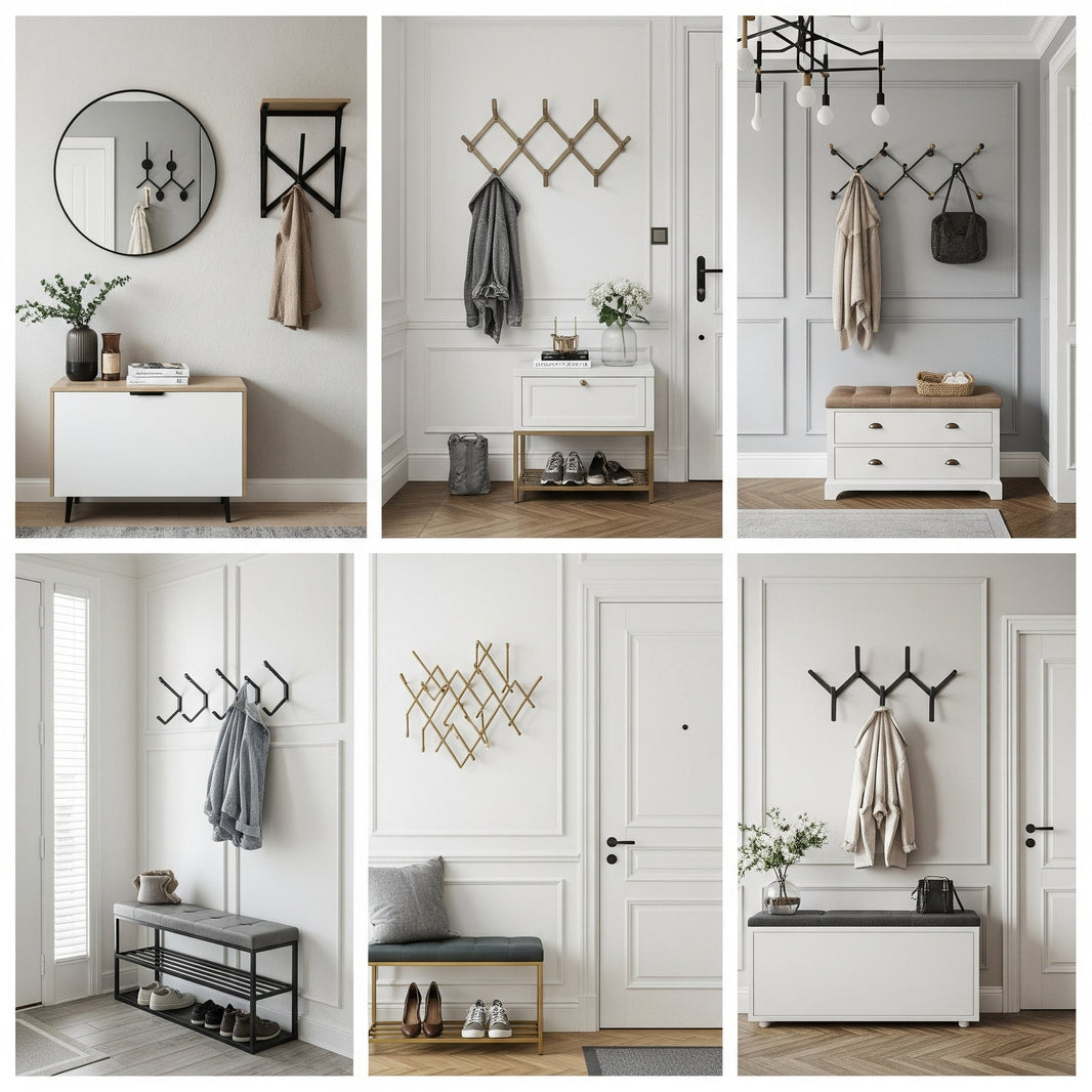 Idées D’Entrée Stylée Avec Un Porte-Manteau Mural
