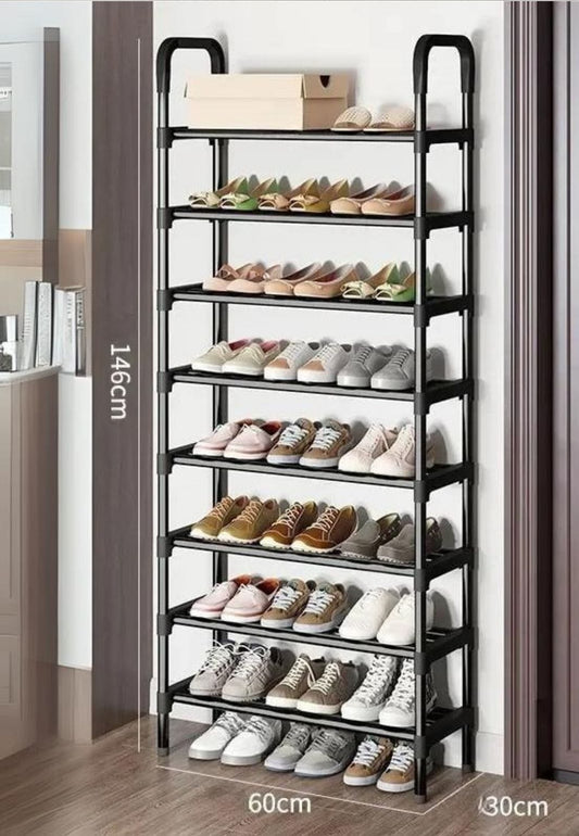 Meuble porte manteau chaussure 8 étagères
