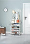 Meuble porte manteau chaussure Haut Fin Blanc