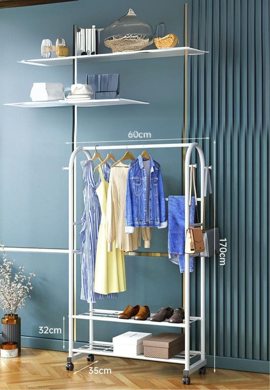 Meuble porte manteau chaussure Luxe Blanc Mini