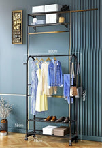 Meuble porte manteau chaussure Luxe Noir Mini - Vignette | Maison Porte Manteau®
