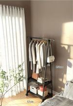 Meuble porte manteau chaussure Ouvert Roulant Noir - Vignette | Maison Porte Manteau®