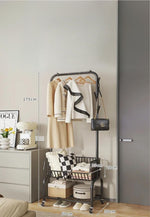 Meuble porte manteau chaussure Panier Noir - Vignette | Maison Porte Manteau®