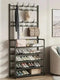 Meuble porte manteau chaussure Petit Rangement Noir