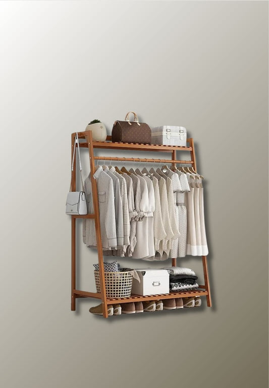 Meuble porte manteau chaussure en bois Triangle