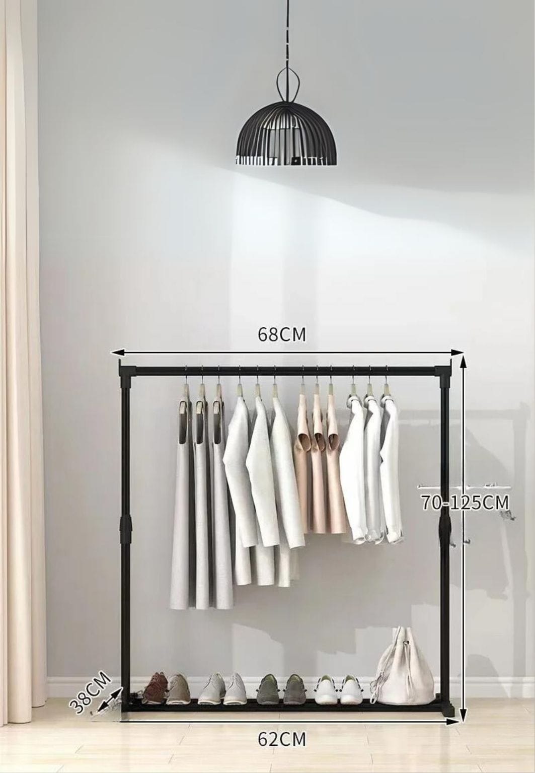 Meuble porte manteau chaussure à roulettes
