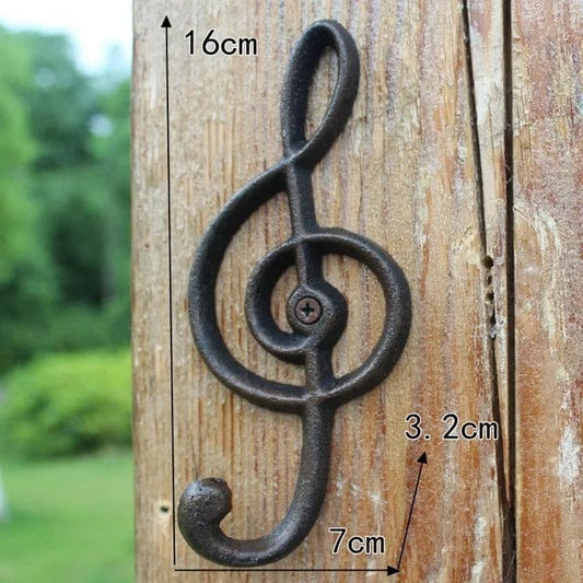Patère porte manteau Provençal Clé de sol