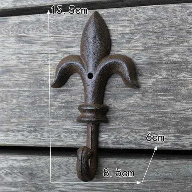 Patère porte manteau Provençal Fer de lance