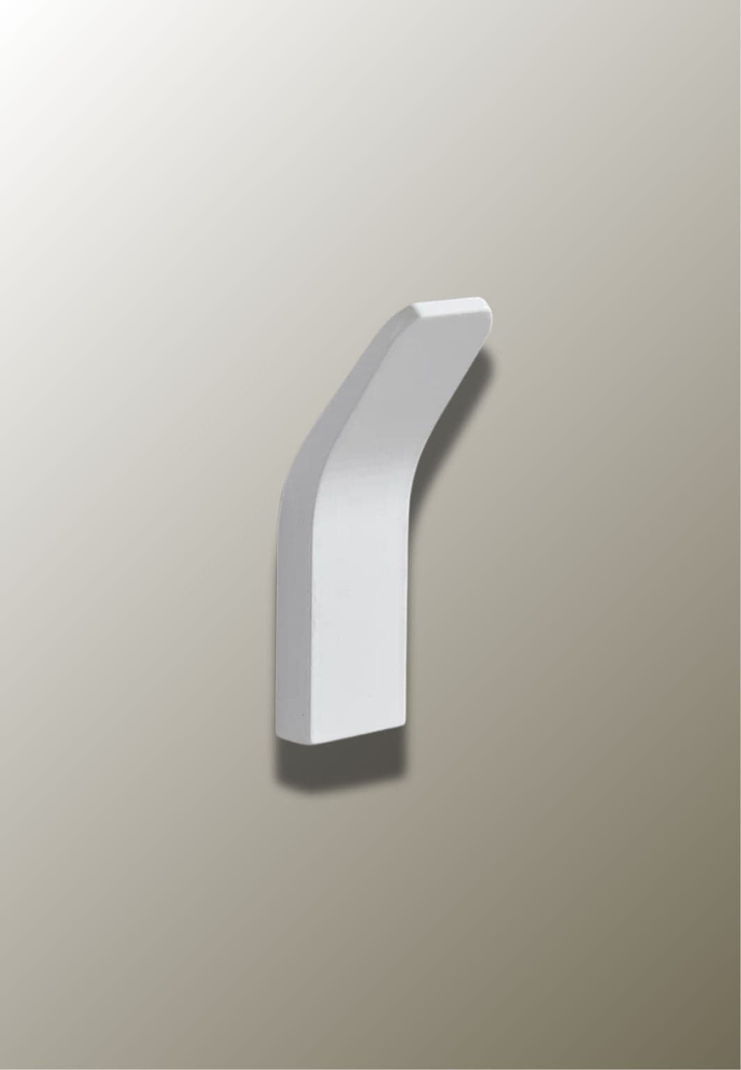 Patère porte manteau design relevé Blanc