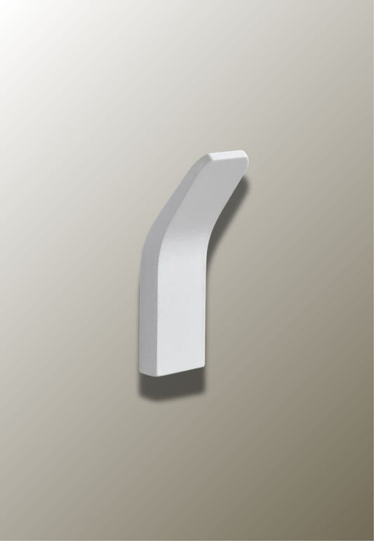 Patère porte manteau design relevé Blanc