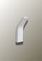 Patère porte manteau design relevé Blanc