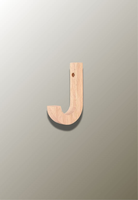Patère porte manteau en bois J Relevé