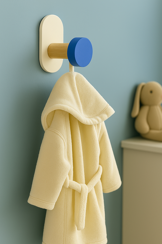 Patère porte manteau pour enfant Point bleu