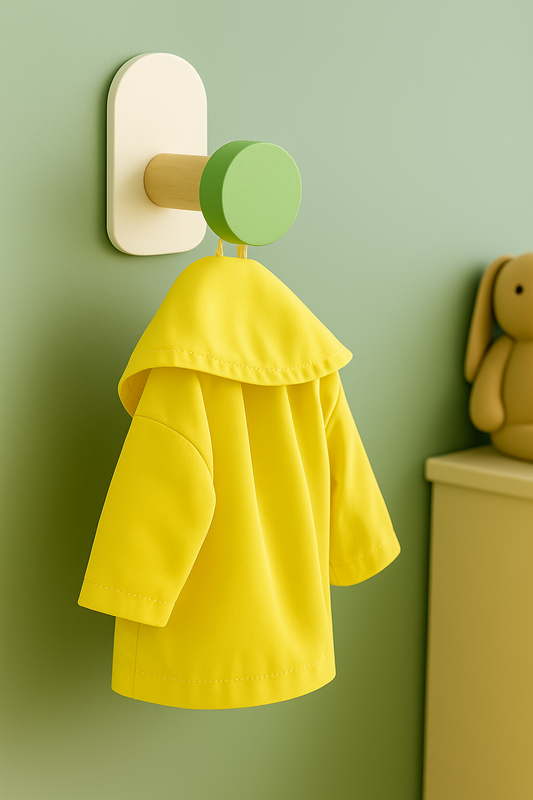 Patère porte manteau pour enfant Point vert
