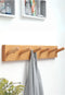Porte manteau bois mural à 6 branches