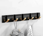 Porte manteau design mural Noir Doré 5 Crochets - Vignette | Maison Porte Manteau®
