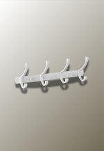 Porte manteau mural 4 Crochets Virgule Blanc - Vignette | Maison Porte Manteau®