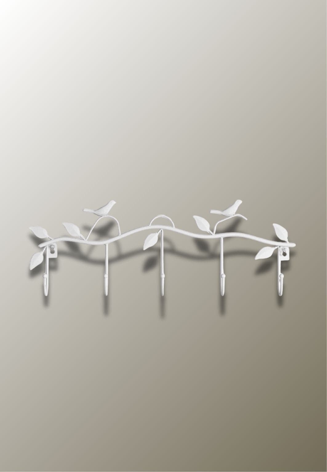 Porte manteau mural Oiseau Blanc