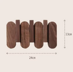 Porte manteau mural design en bois 3 Crochets Ronds - Vignette | Maison Porte Manteau®