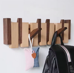 Porte manteau mural design en bois mixte 4 patères - Vignette | Maison Porte Manteau®