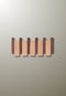 Porte manteau mural design en bois mixte 4 patères