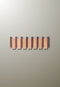 Porte manteau mural design en bois mixte 6 patères