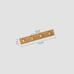 Porte manteau mural en bois 4 picots - Vignette | Maison Porte Manteau®