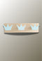 Porte manteau mural enfant triple Couronne Bleue