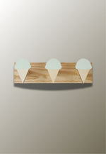 Porte manteau mural enfant triple Glace Verte - Vignette | Maison Porte Manteau®