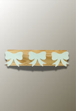 Porte manteau mural enfant triple Nœud papillon Vert - Vignette | Maison Porte Manteau®