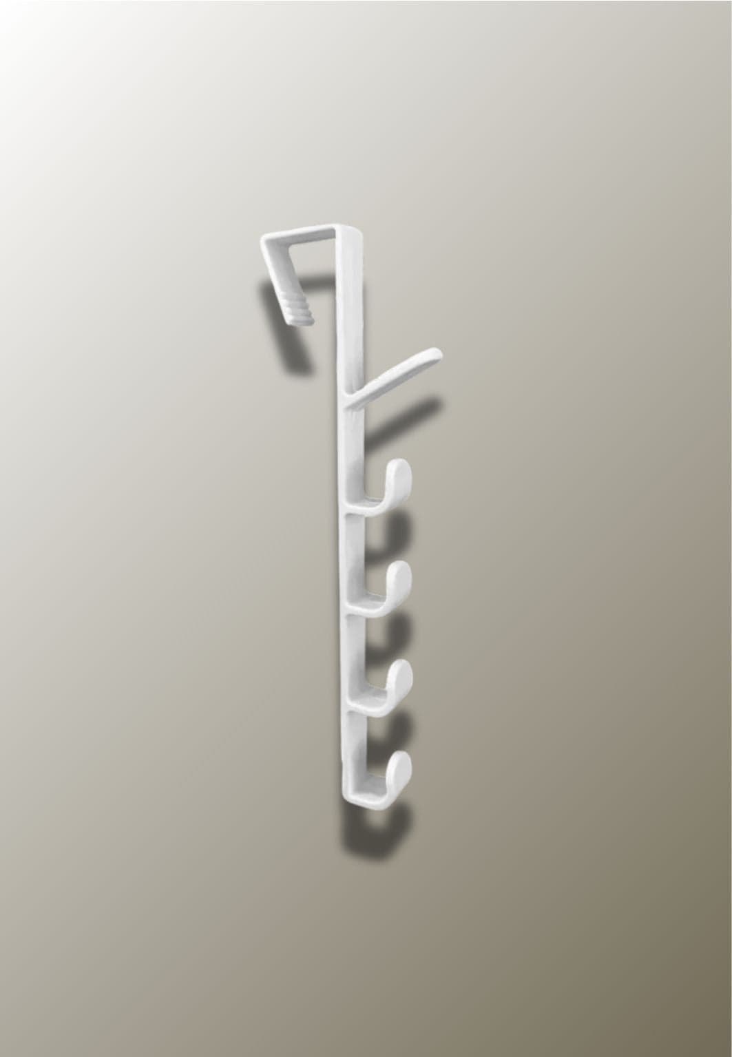 Porte manteau porte Vertical Blanc