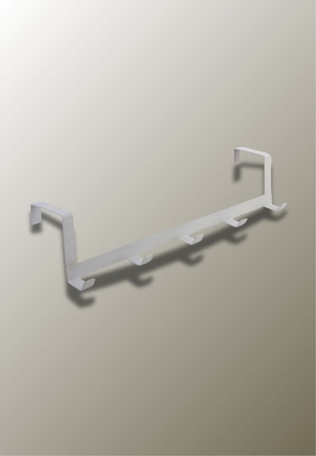 Porte manteau porte en fer Blanc