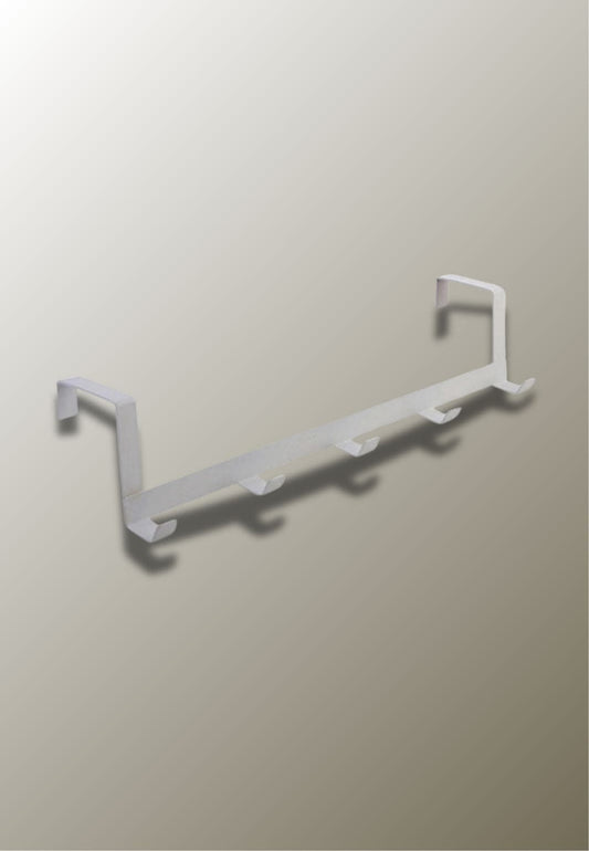 Porte manteau porte en fer Blanc
