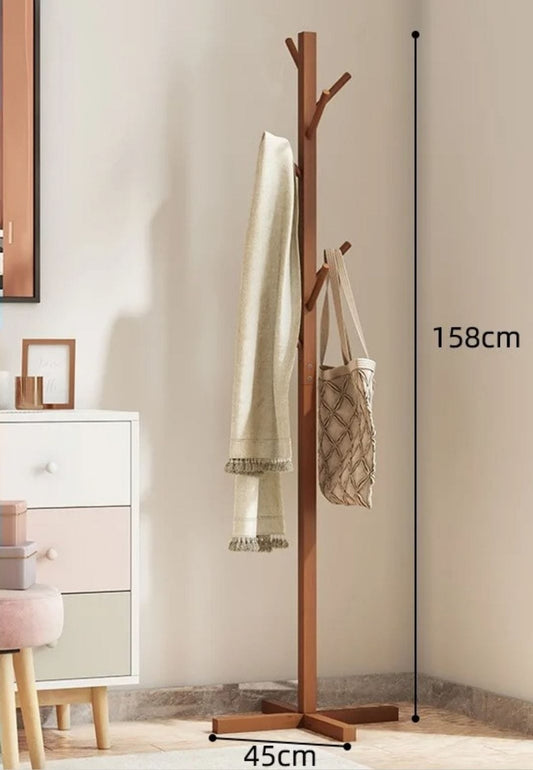 Porte manteau sur pied perroquet Croisé Brun