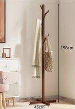 Porte manteau sur pied perroquet Croisé Café - Vignette | Maison Porte Manteau®