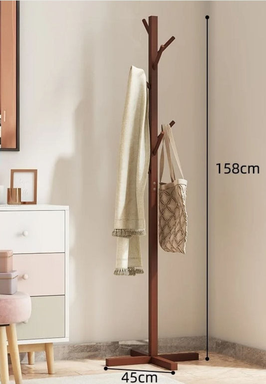 Porte manteau sur pied perroquet Croisé Café