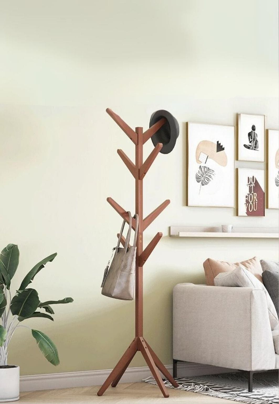 Porte manteau sur pied perroquet Planté Café