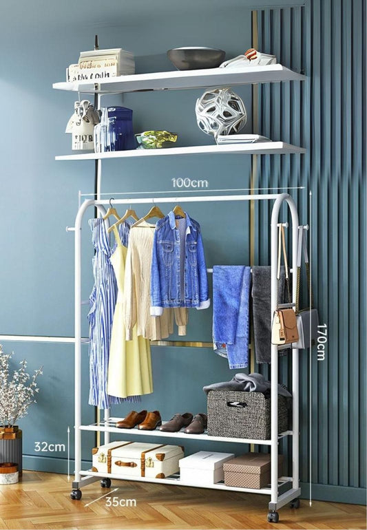 Meuble porte manteau chaussure Luxe Blanc Moyen